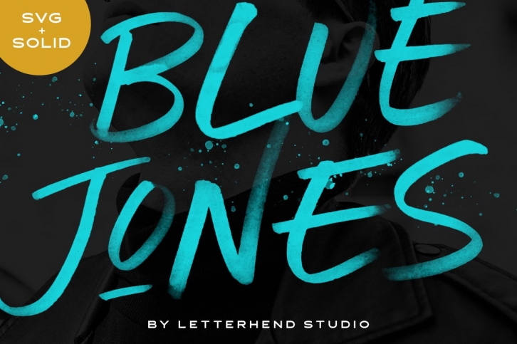 Blue Jones - SVG Font Font Download