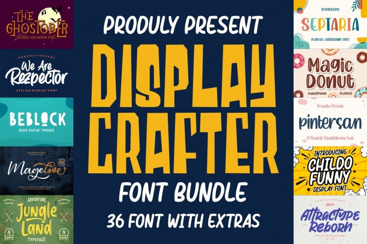DISPLAY CRAFTER Font Bundles Font Download