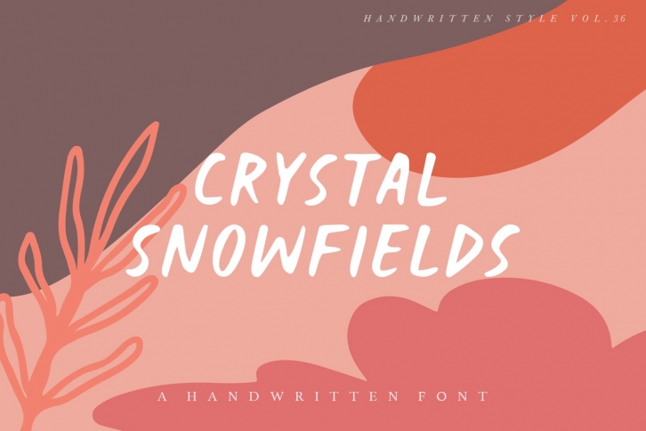 Crystal Snowfields Handwritten Font Download