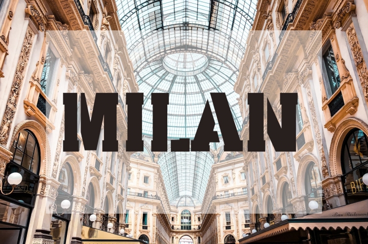 Milan Stencil - Urban City Font Font Download