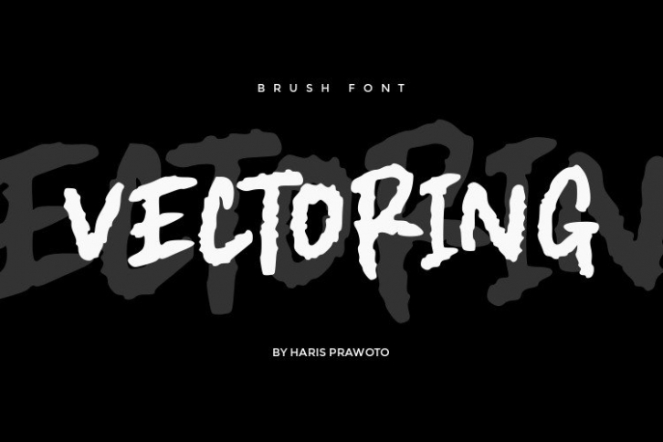 Vectoring Brush Font Font Download