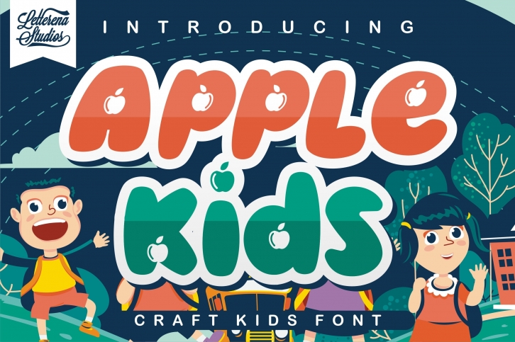 Apple kidsu00a0- Crafting Kidsu00a0Font Font Download