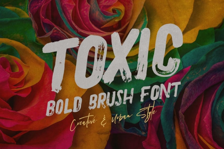 Toxic - Brush & Grunge Font Font Download