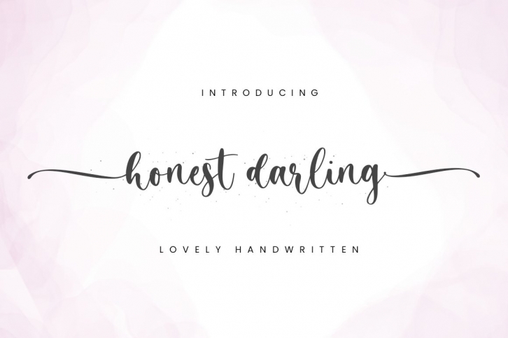 Honest Darling - Calligraphy Font Font Download