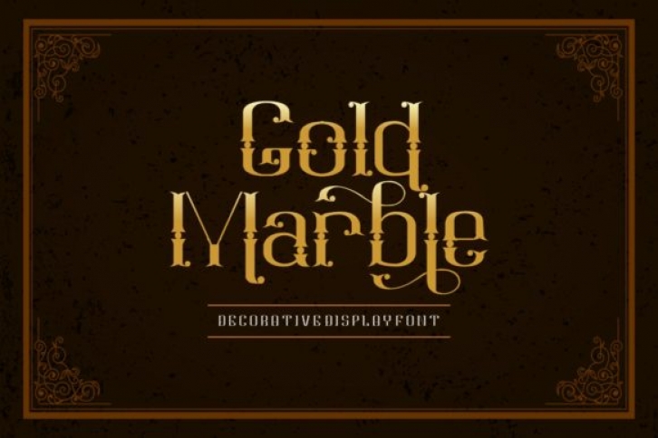 Gold Marble Font Download