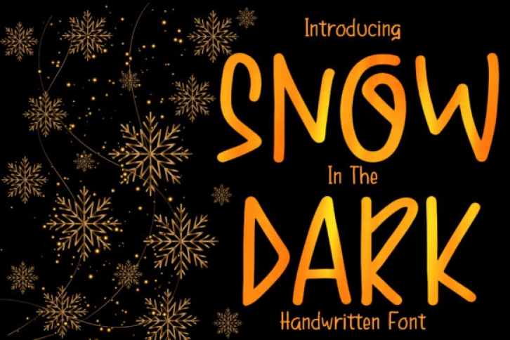 Snow in the Dark Font Download