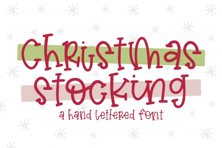 Christmas Stocking - A Hand Lettered Font Font Download