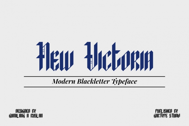 New Victoria - Modern Blackletter Font  Web Font Font Download