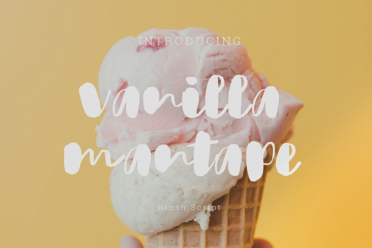 Vanilla Mantape brush Script Font Download