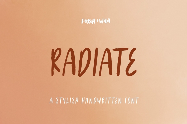 Radiate//Stylish Display Font Download