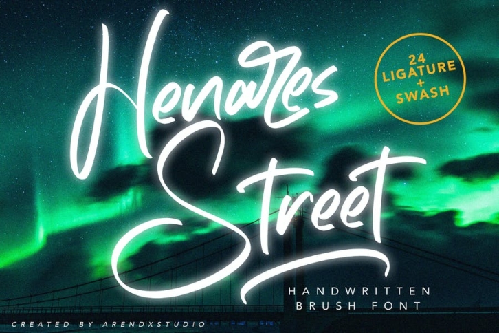 Heares Street - Brush Font Font Download