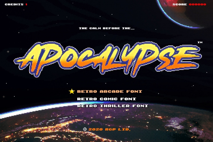 Apocalypse | Retro Action Font Font Download