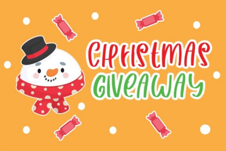 Christmas Giveaway Font Download