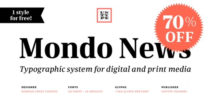 Mondo News Font Download
