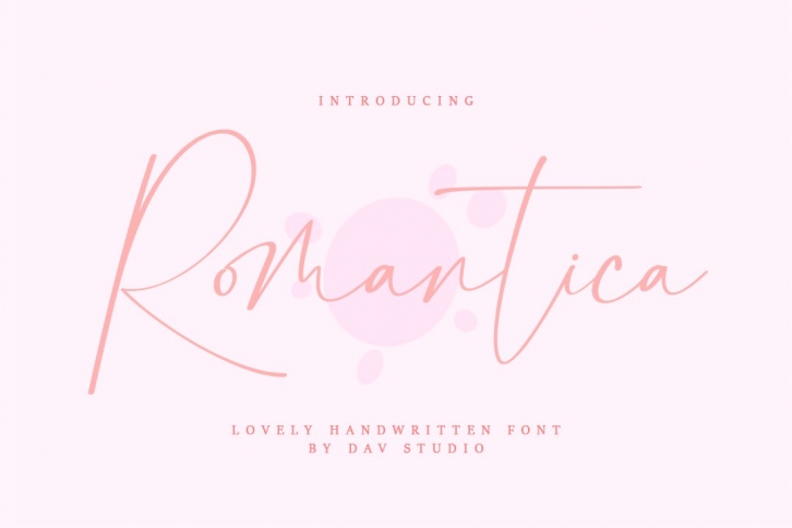 Romantica - Lovely Handwritten Font Font Download