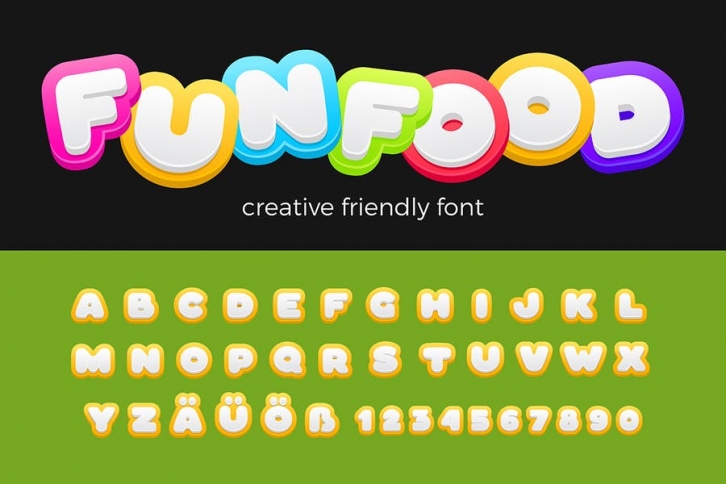 Entertainment Vector Font Friendly Funny Kids Font Download