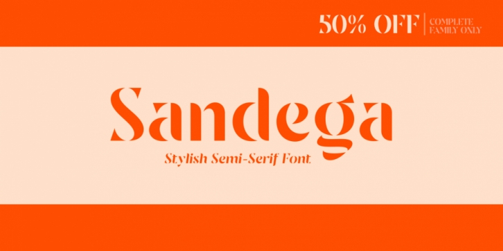 Sandega Font Download