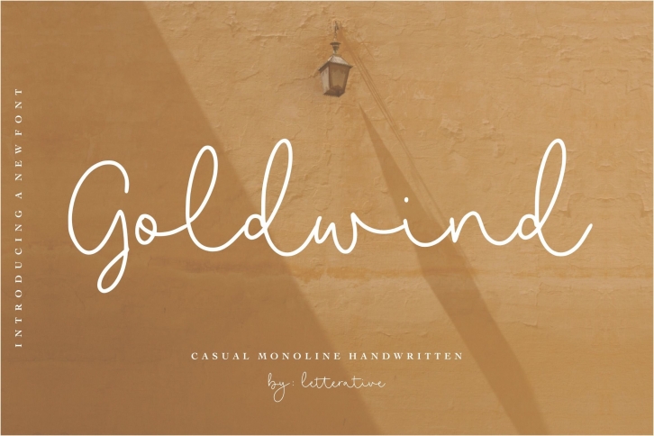 Goldwind Casual Monoline Handwritten Font Font Download