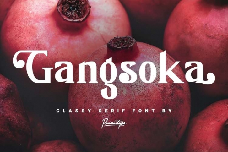 Gangsoka - Classy serif font Font Download