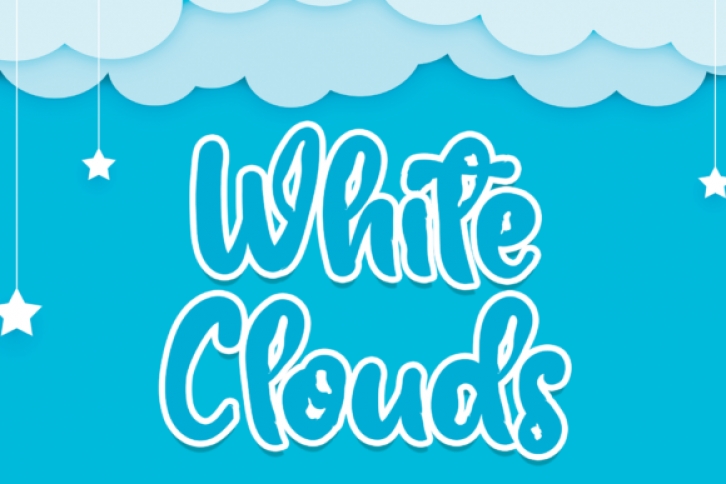 White Clouds Font Download