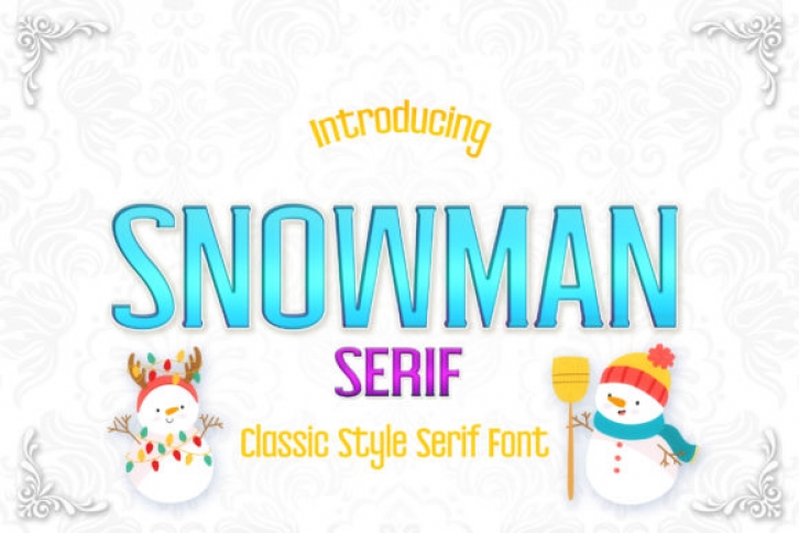 Christmas Snowman Font Download
