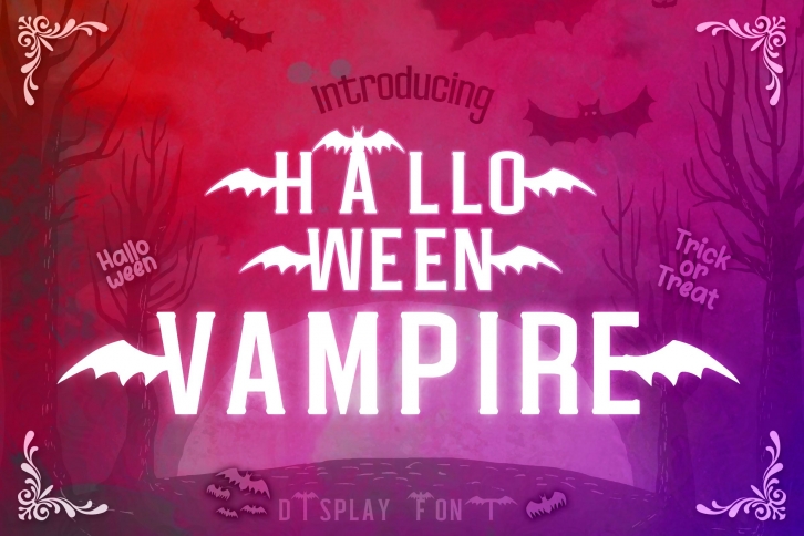 Halloween Vampire Display font Font Download