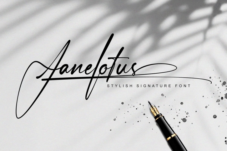 Janelotus - Signature Font Font Download