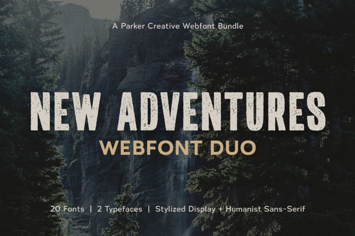 New Adventures | Webfont Duo by Parker Creative Font Download