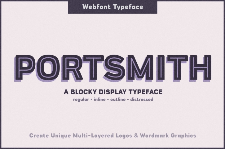 Portsmith - A Multi-Layer Webfont Font Download