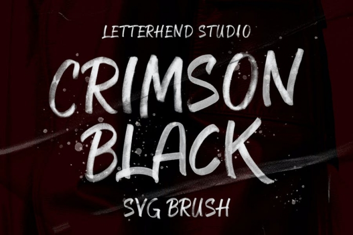 CRIMSON BLACK - SVG Brush Typeface Font Download