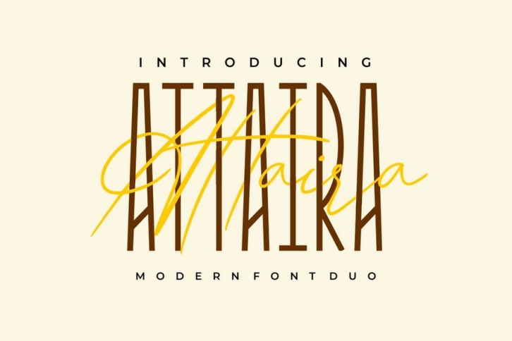 Attaira - Display & Signature Font Download