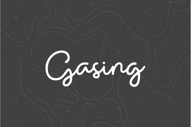 Gasing Monoline Script Font Font Download