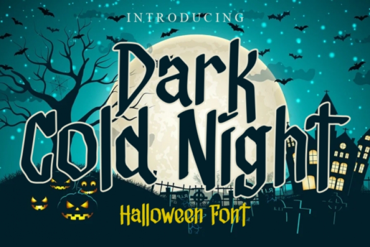 Dark Cold Night Font Download