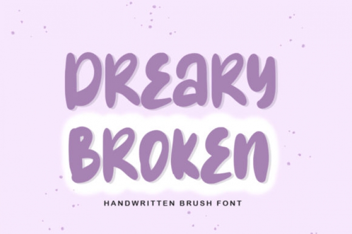 Dreary Broken Font Download