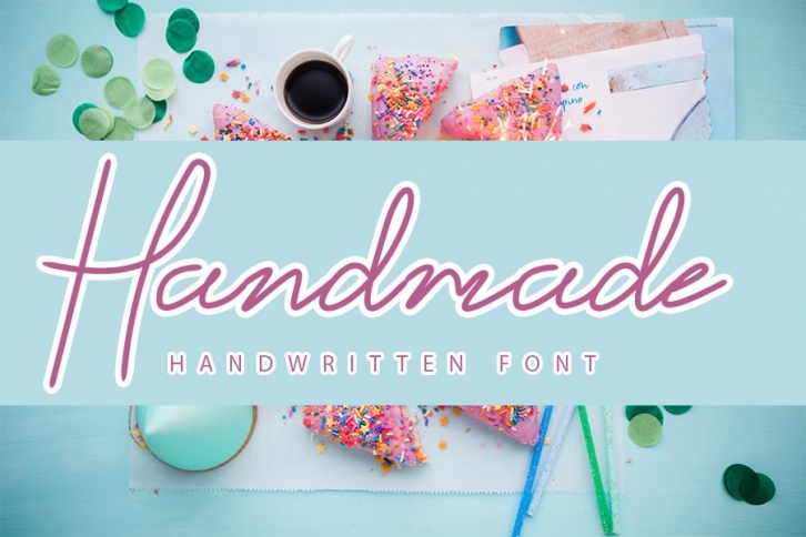 Handmade - Stylish Hand lettering font Font Download
