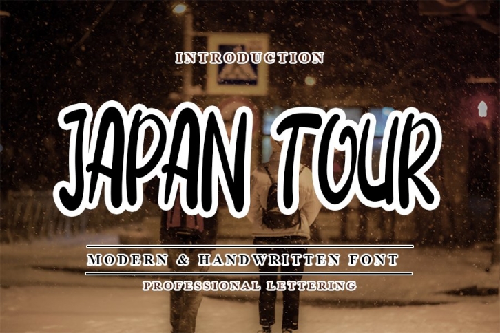 Japan Tour - Modern Handwritten Font Font Download