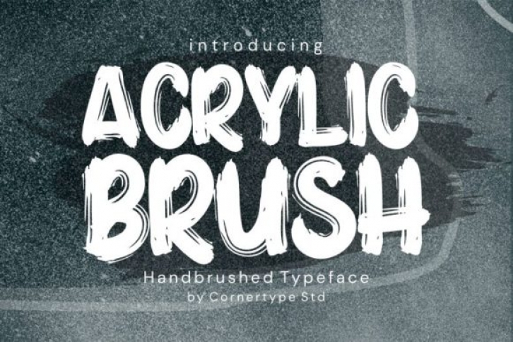 Acrylic Brush Font Download