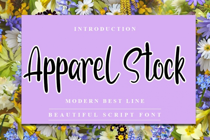 Apparel Stock - Modern Handwritten Font Font Download