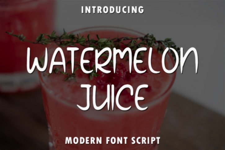 Watermelon Juice Font Download