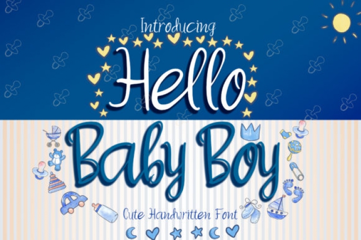 Hello Baby Boy Font Download