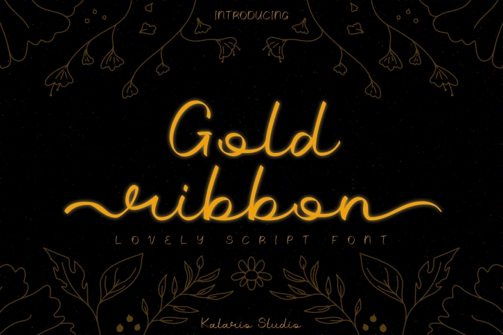Gold Ribbon | Web Font Font Download