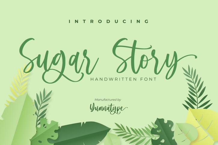 Sugar Story-Sweet Handwritten Font Font Download