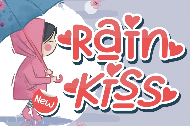 Rain Kiss - Crafting Love Font Font Download