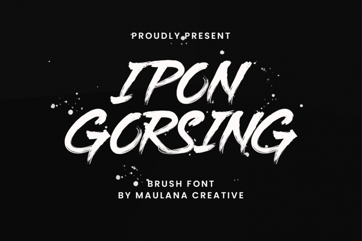 Ipon Gorsing Brush Font Font Download