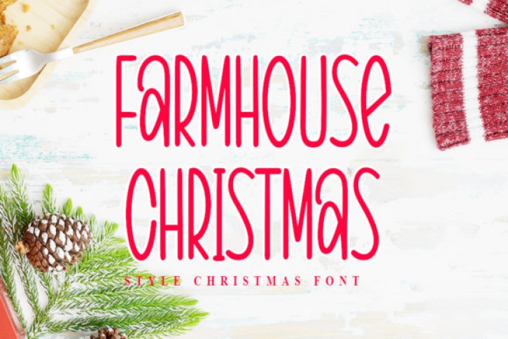 Farmhouse Christmas Font Download