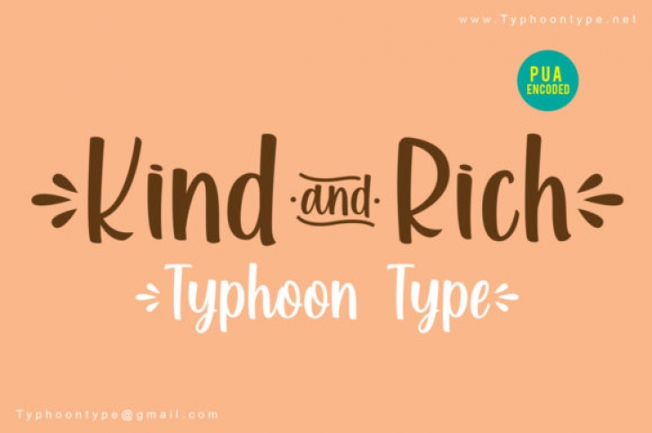 Kind and Rich Font Download