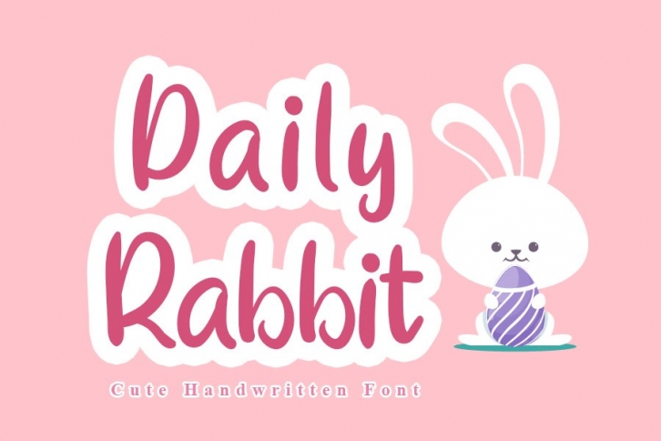 Daily Rabbit - Cute Font Font Download