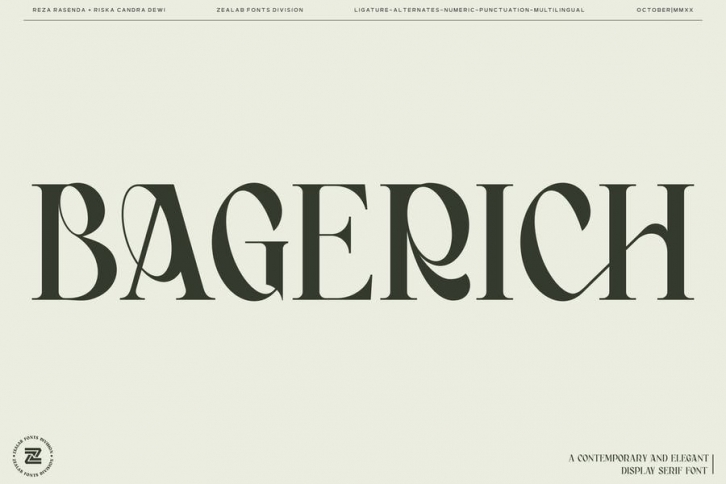Bagerich Font Download