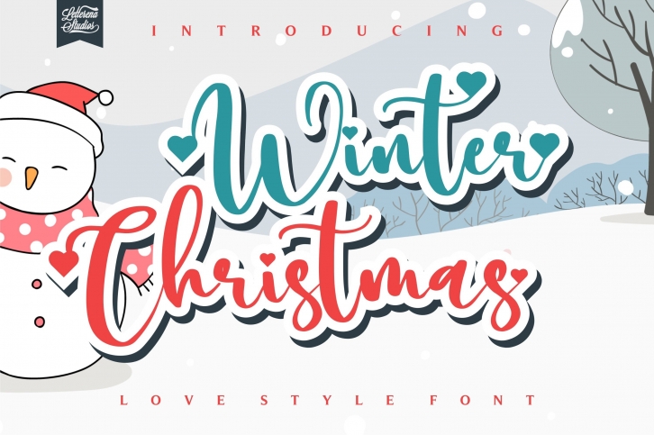 Winter Christmas - Love Style Font Font Download
