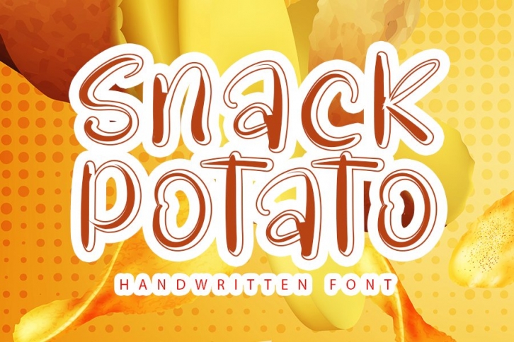Snack Potato - Modern Handwritten Font Font Download